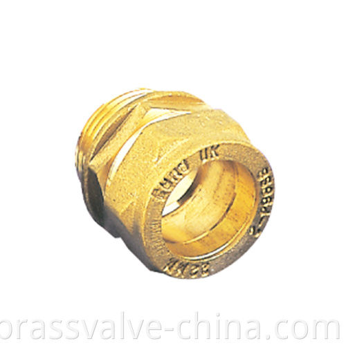 Brass Straight Male Compression Fitting H813 Jpg